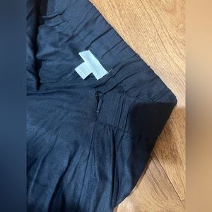 3/$15 J. Jill Linen Navy Blue Pants Stretch Waist Size Small.   B1